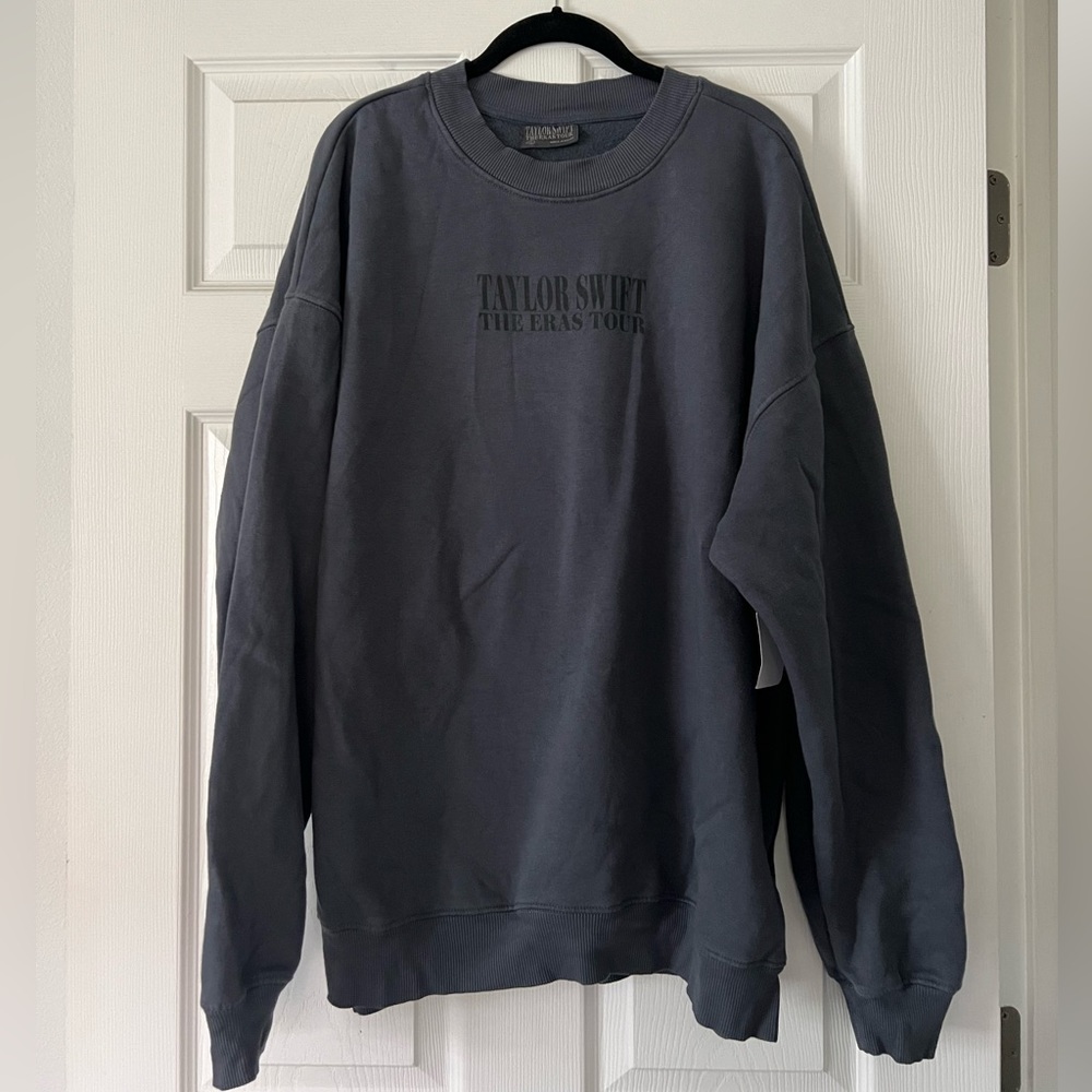 Taylor swift eras tour blue crew neck